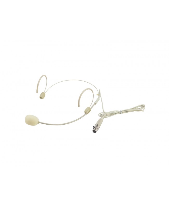 Omnitronic UHF-300 Headset Microphone skin colored Microfoni ad archetto e Earset