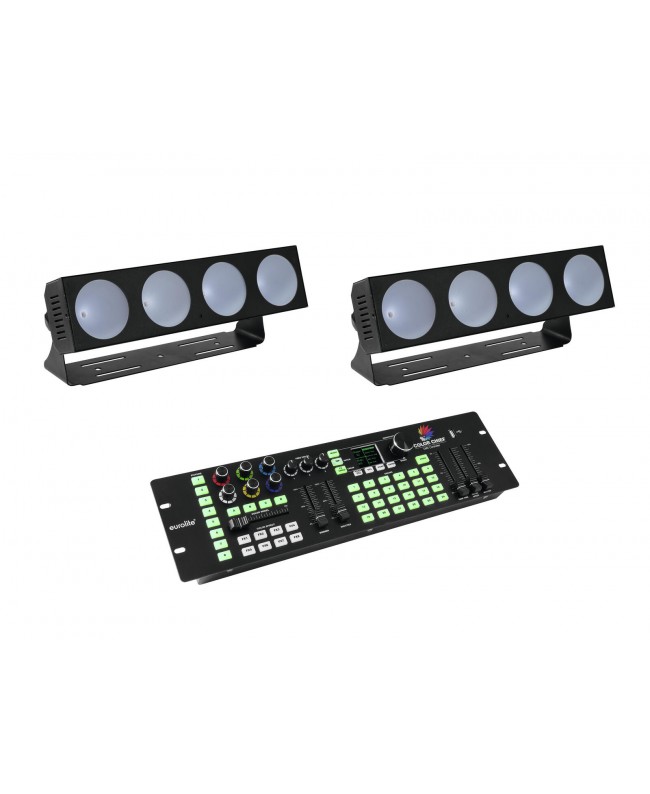 Eurolite Set 2x LED CBB-4 + DMX LED Color Chief Controller LED BAR