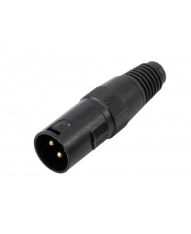 Omnitronic XLR Stecker 3pol 110 Ohm XLR Kabelsteckverbinder