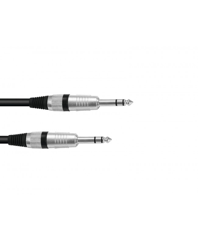 Omnitronic Klinkenkabel 6,3 stereo 6m sw ROAD