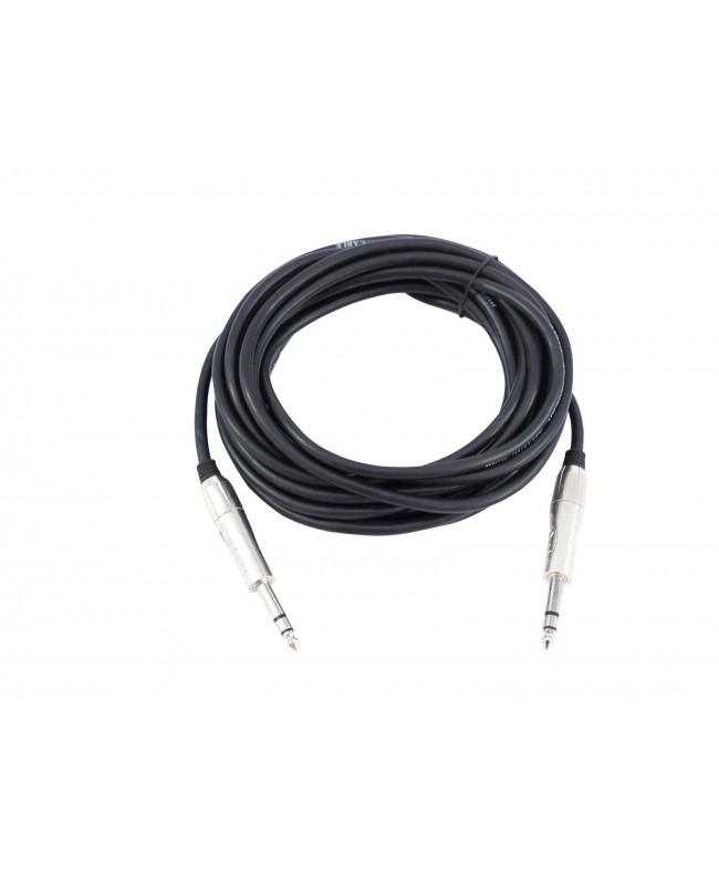 Omnitronic Jack cable 6.3 stereo 6m bk ROAD