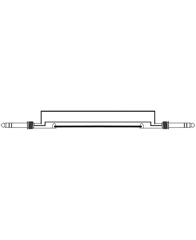 Omnitronic Klinkenkabel 6,3 stereo 6m sw ROAD