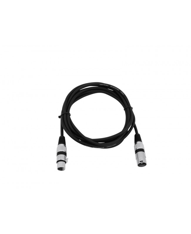 Omnitronic XLR Cable 3-pin 1.5m bk Cavi per microfono & StarQuad
