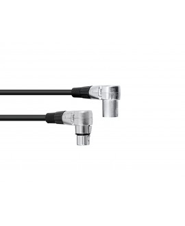 Omnitronic XLR Cable 3-pin 1.5m 90° bk