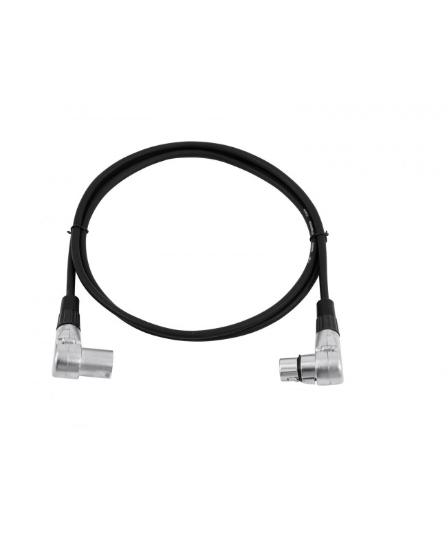 Omnitronic XLR Cable 3-pin 1.5m 90° bk Cavi per microfono & StarQuad
