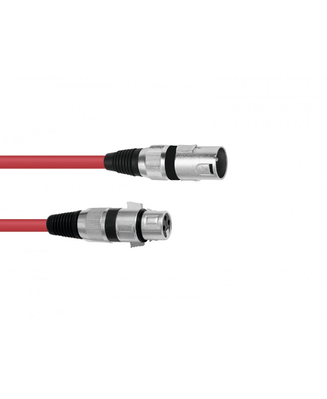 Omnitronic XLR Cable 3-pin 1m rd Cavi per microfono & StarQuad