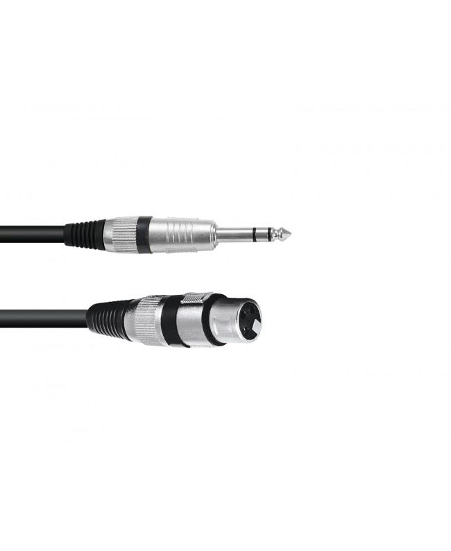 Omnitronic Adapter Cable XLR(F)/Jack stereo 0.9m bk Cavi bilanciati