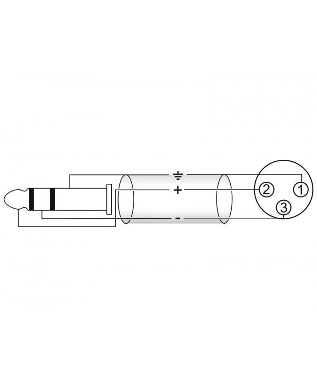 Omnitronic Adapter Cable XLR(F)/Jack stereo 0.9m bk Cavi bilanciati