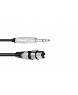 Omnitronic Adapter Cable XLR(F)/Jack stereo 2m bk
