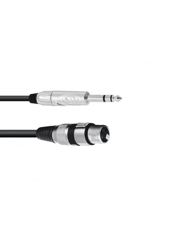 Omnitronic Adapter Cable XLR(F)/Jack stereo 2m bk