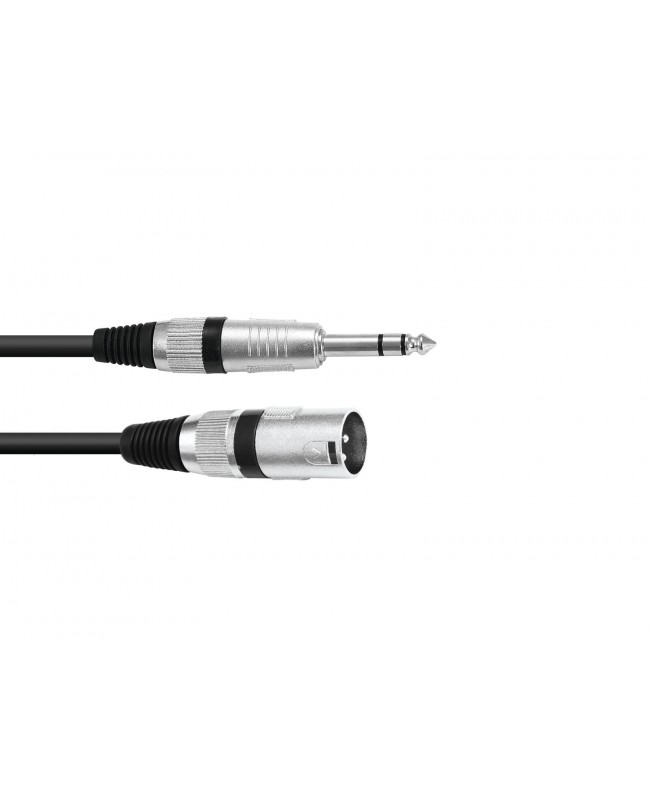 Omnitronic Adapter Cable XLR(M)/Jack stereo 2m bk