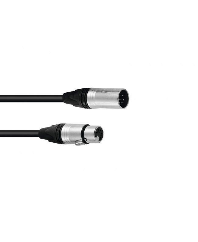 PSSO DMX Cable XLR 5-pin 3m bk Neutrik