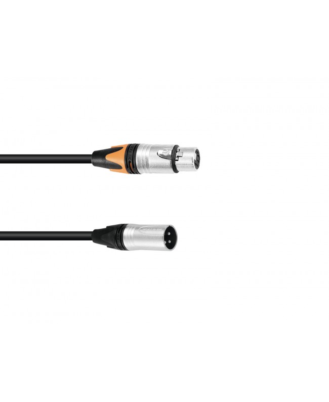PSSO Adapter Cable DMX XLR 3-pin/5-pin 0.3m bk DMX Adapter Cables