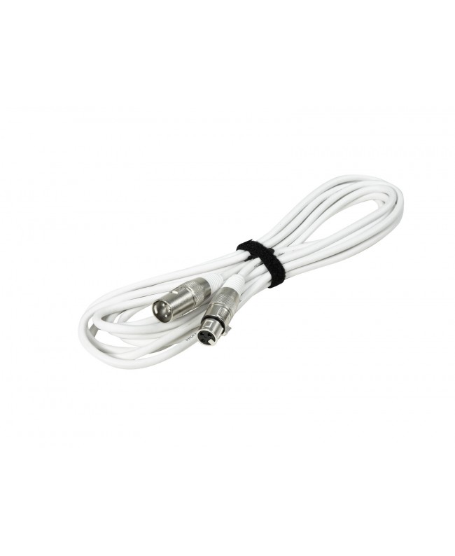 Eurolite DMX Cable XLR 3-pin 5m white
