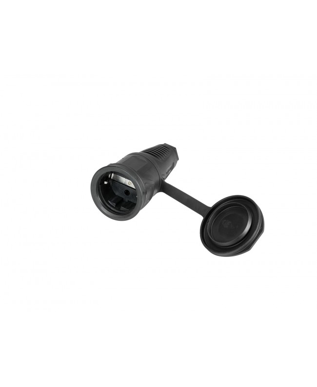 Pc Electric Safety Connector Rubber bk/bl SCHUKO Cable Connectors