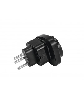Omnitronic Adapter EU/CH Plug 10A bk Adattatori