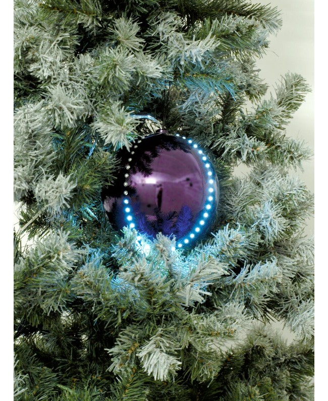 Europalms LED Snowball 15cm, lila