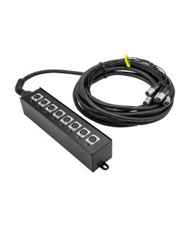 Omnitronic Multicore Stagebox MUS-810 8IN 10m Stagebox con cavo