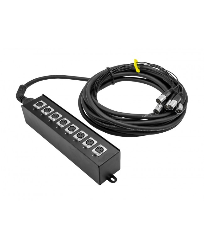 Omnitronic Multicore Stagebox MUS-810 8IN 10m Stagebox con cavo