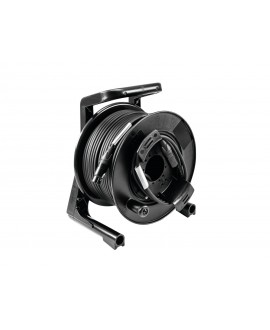 PSSO DMX Cable drum XLR 50m bk Neutrik 2x0.22