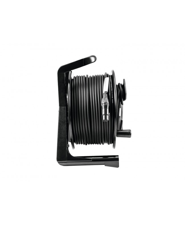 PSSO DMX Cable drum XLR 50m bk Neutrik 2x0.22