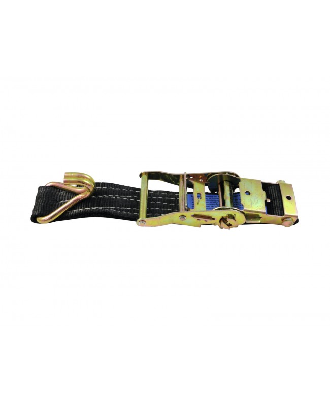Shz Spanngurt H400 Ratsche Spitzhaken schwarz