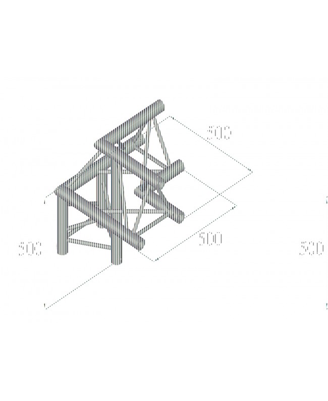 Alutruss TRILOCK E-GL33 C-31 3-way Corner Pro-30 a sezione triangolare