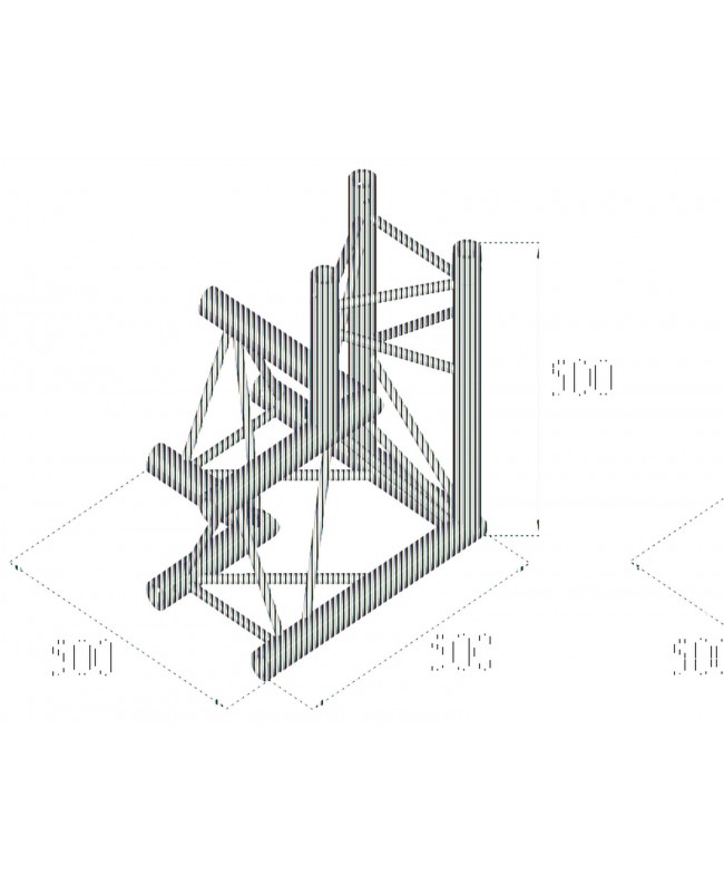 Alutruss TRILOCK E-GL33 C-33 3-way Corner Pro-30 a sezione triangolare