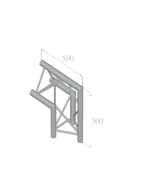 Alutruss TRILOCK 6082AC-24 2-way Corner 90° /\ Pro-30 a sezione triangolare