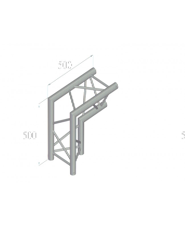 Alutruss TRILOCK 6082AC-25 2-way Corner 90° \/ Pro-30 a sezione triangolare