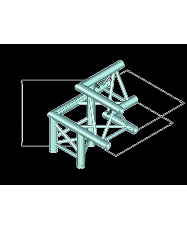 Alutruss TRILOCK 6082AL-32 3-way Corner /\ left Pro-30 a sezione triangolare