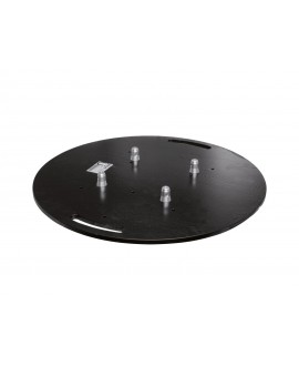 Alutruss Steel Base Plate round type AM bk