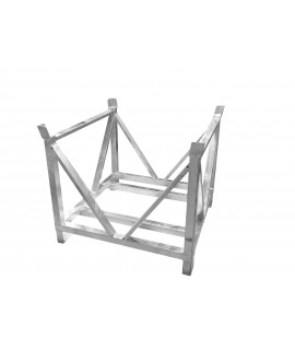 Alutruss Dolly for Steel Base Plates Square 80x80