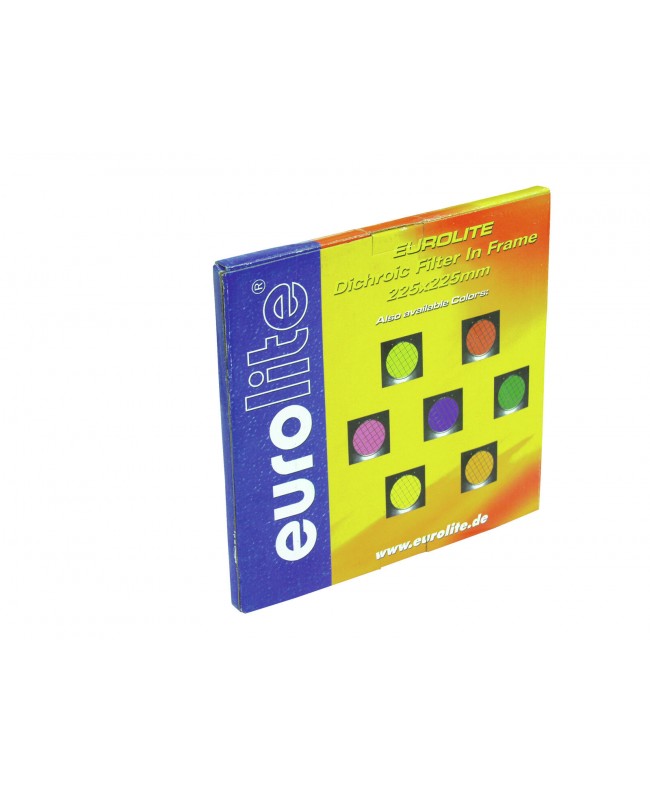 Eurolite Dichro-Filter gelb, Rahmen silber PAR-56 Licht Filter & Farbfolien