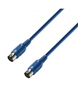 Adam Hall Cables 3 STAR MIDI 0075 BLUE Cavi MIDI