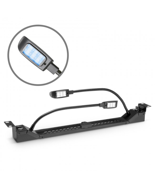 Adam Hall 19 Parts RACK LIGHT 01 GN WHITE BLUE Zubehör