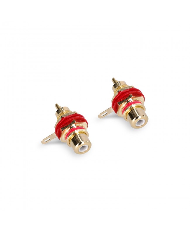 Adam Hall Connectors 4 STAR PR2 RED Phono (RCA) Chassis Connectors