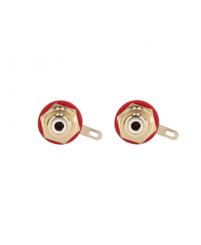Adam Hall Connectors 4 STAR PR2 RED Cinch Einbausteckverbinder