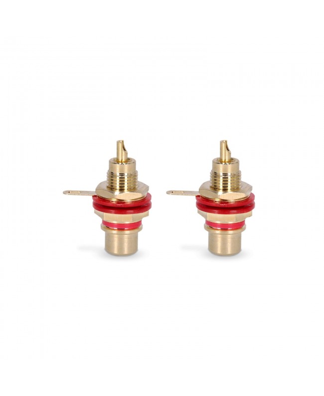 Adam Hall Connectors 4 STAR PR2 RED Connettori a panello RCA