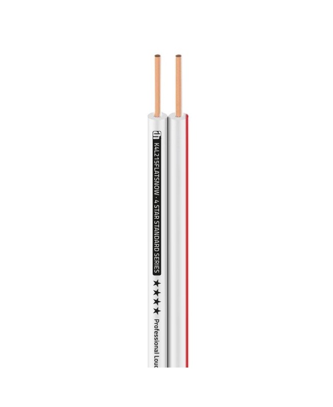Adam Hall Cables 4 STAR SPEAKER 215 FLAT SNOW Parallel