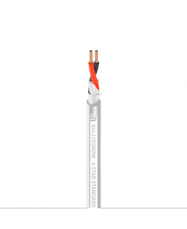Adam Hall Cables 4 STAR SPEAKER 225 SNOW Twinaxial