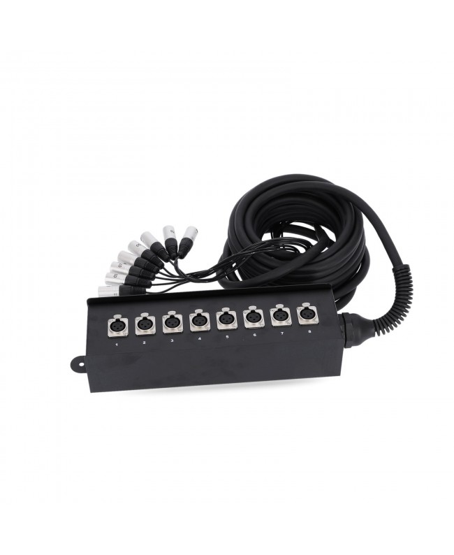 Adam Hall Cables 3 STAR MULTICORE 8 KANAL 10 M Stagebox con cavo