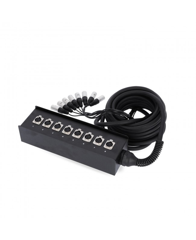 Adam Hall Cables 3 STAR MULTICORE 8 KANAL 10 M Stagebox con cavo