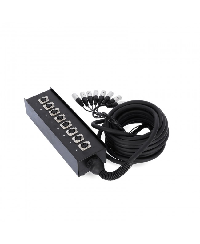Adam Hall Cables 3 STAR MULTICORE 8 KANAL 10 M Stagebox con cavo
