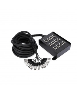 Adam Hall Cables 3 STAR MULTICORE 12 KANAL 10 M Stagebox con cavo