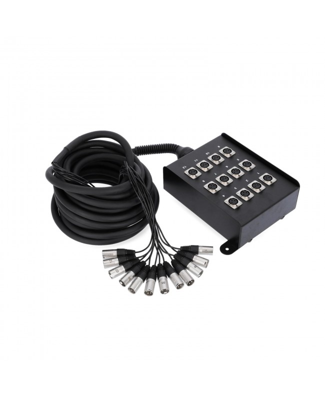 Adam Hall Cables 3 STAR MULTICORE 12 KANAL 10 M Stagebox with cable