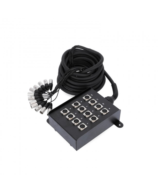 Adam Hall Cables 3 STAR MULTICORE 12 KANAL 10 M Stagebox with cable