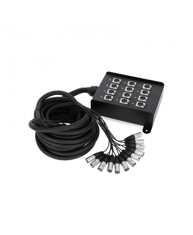 Adam Hall Cables 3 STAR MULTICORE 12 KANAL 10 M Stagebox con cavo