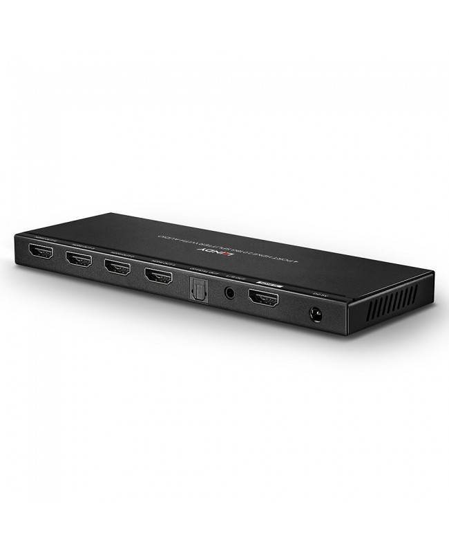 LINDY 38231 4 Port HDMI 18G Splitter with Audio & Downscaling Video-Splitter
