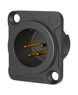 SEETRONIC XLR 4P Chassis - male XLR Chassis Connectors